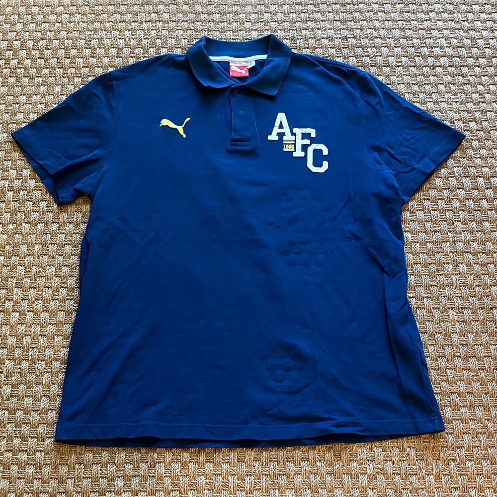 Puma Navy Polo with AFC Chest Logo